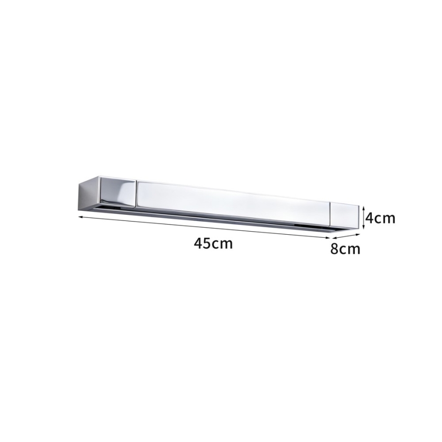 Brilagi - LED fürdőszobai tükörvilágítás AQUA LINE LED/12W/230V 45 cm IP44 fényes króm CRI 90