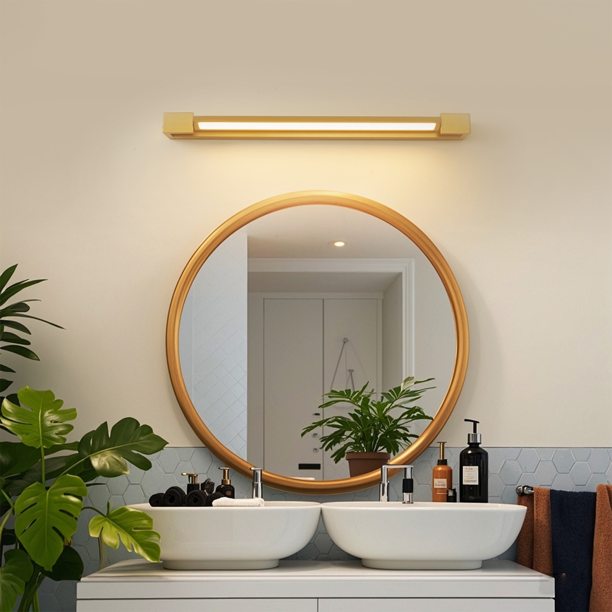 Brilagi - LED fürdőszobai tükörvilágítás AQUA LINE LED/18W/230V 60 cm IP44 arany CRI 90