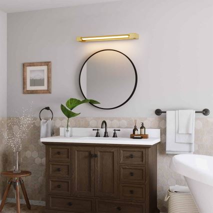 Brilagi - LED fürdőszobai tükörvilágítás AQUA LINE LED/18W/230V 60 cm IP44 arany CRI 90