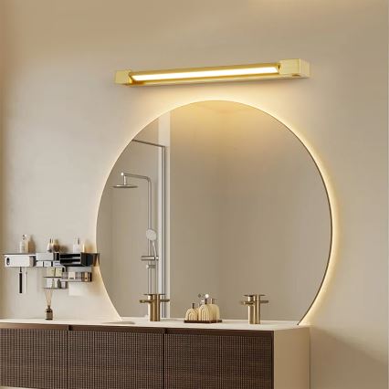 Brilagi - LED fürdőszobai tükörvilágítás AQUA LINE LED/18W/230V 60 cm IP44 arany CRI 90