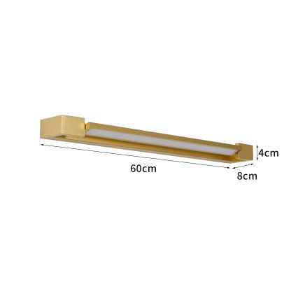 Brilagi - LED fürdőszobai tükörvilágítás AQUA LINE LED/18W/230V 60 cm IP44 arany CRI 90