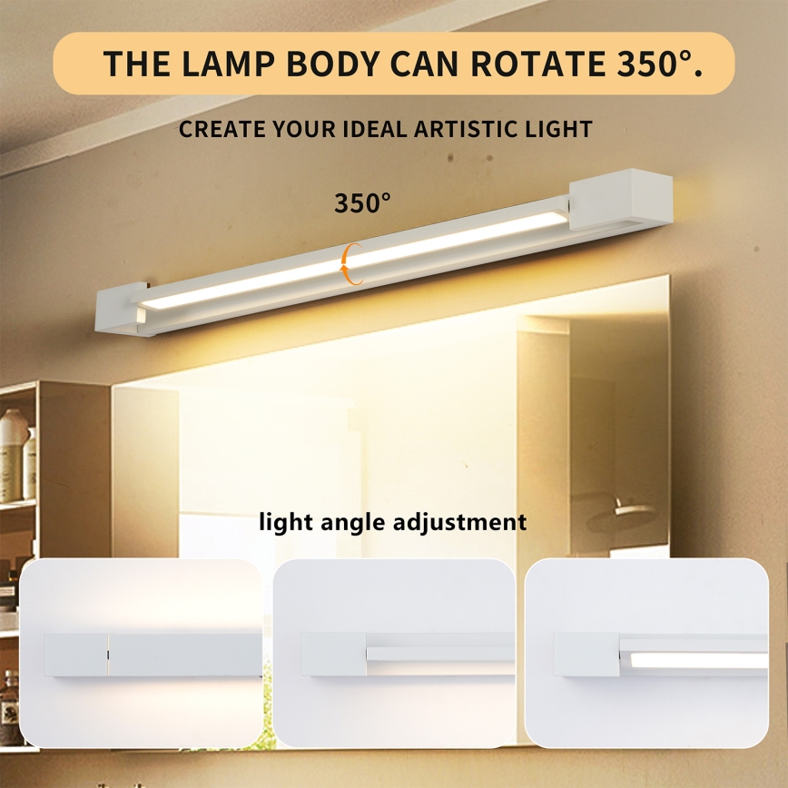 Brilagi - LED fürdőszobai tükörvilágítás AQUA LINE LED/18W/230V 60 cm IP44 fehér CRI 90