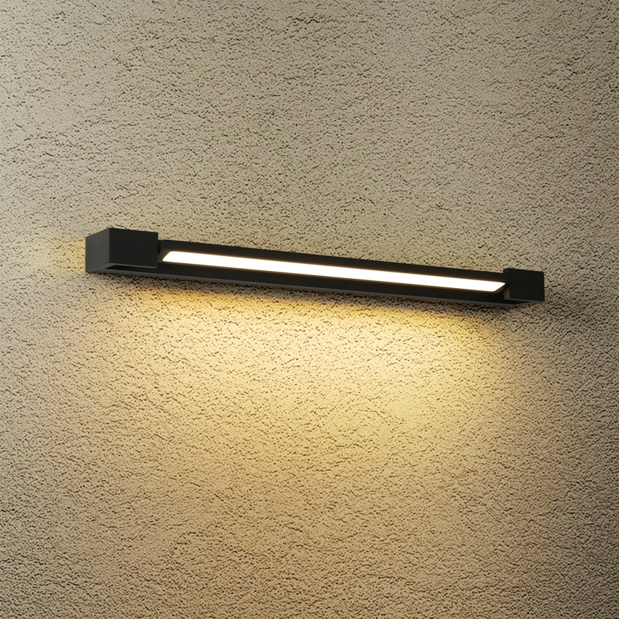 Brilagi - AQUA LINE LED fürdőszobai tükörvilágítás LED/18W/230V 60 cm IP44 fekete CRI 90