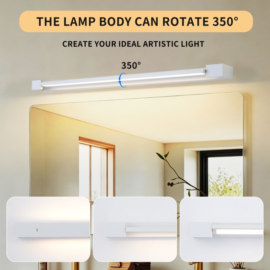 BRILAGI - LED fürdőszobai tükörvilágítás AQUA LINE LED/20W/230V 80 cm IP44 fehér CRI 90