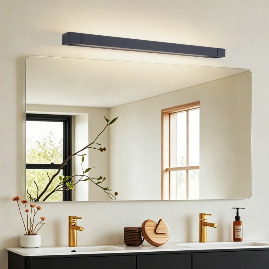 BRILAGI - LED fürdőszobai tükörvilágítás AQUA LINE LED/20W/230V 80 cm IP44 fekete CRI 90
