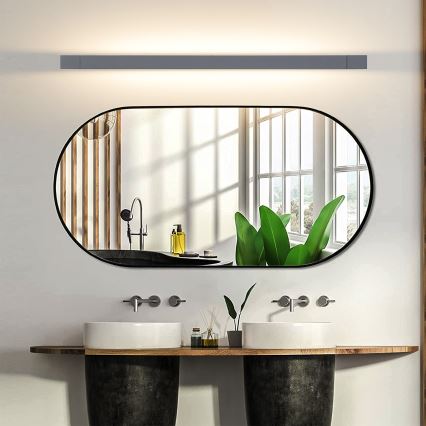 Brilagi - LED fürdőszobai tükörvilágítás AQUA LINE LED/24W/230V 90 cm IP44 antracit CRI 90