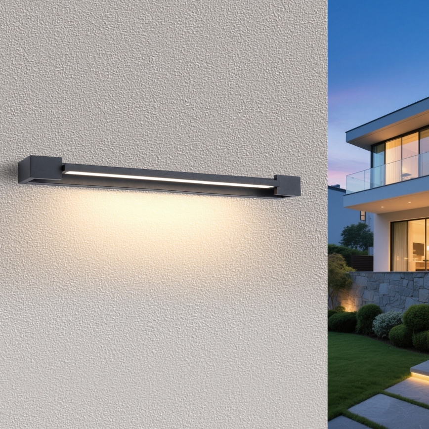 Brilagi - LED fürdőszobai tükörvilágítás AQUA LINE LED/24W/230V 90 cm IP44 antracit CRI 90