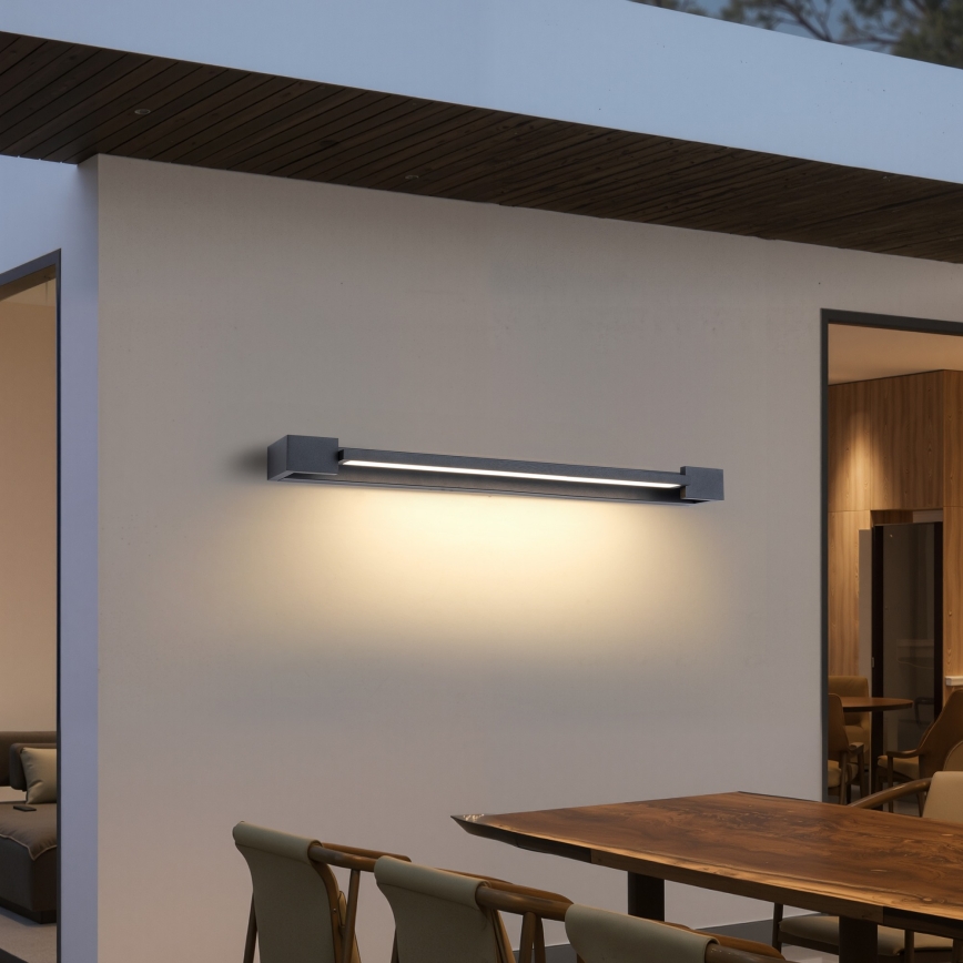 Brilagi - LED fürdőszobai tükörvilágítás AQUA LINE LED/24W/230V 90 cm IP44 antracit CRI 90