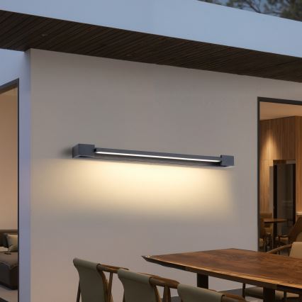 Brilagi - LED fürdőszobai tükörvilágítás AQUA LINE LED/36W/230V 120 cm IP44 antracit CRI 90