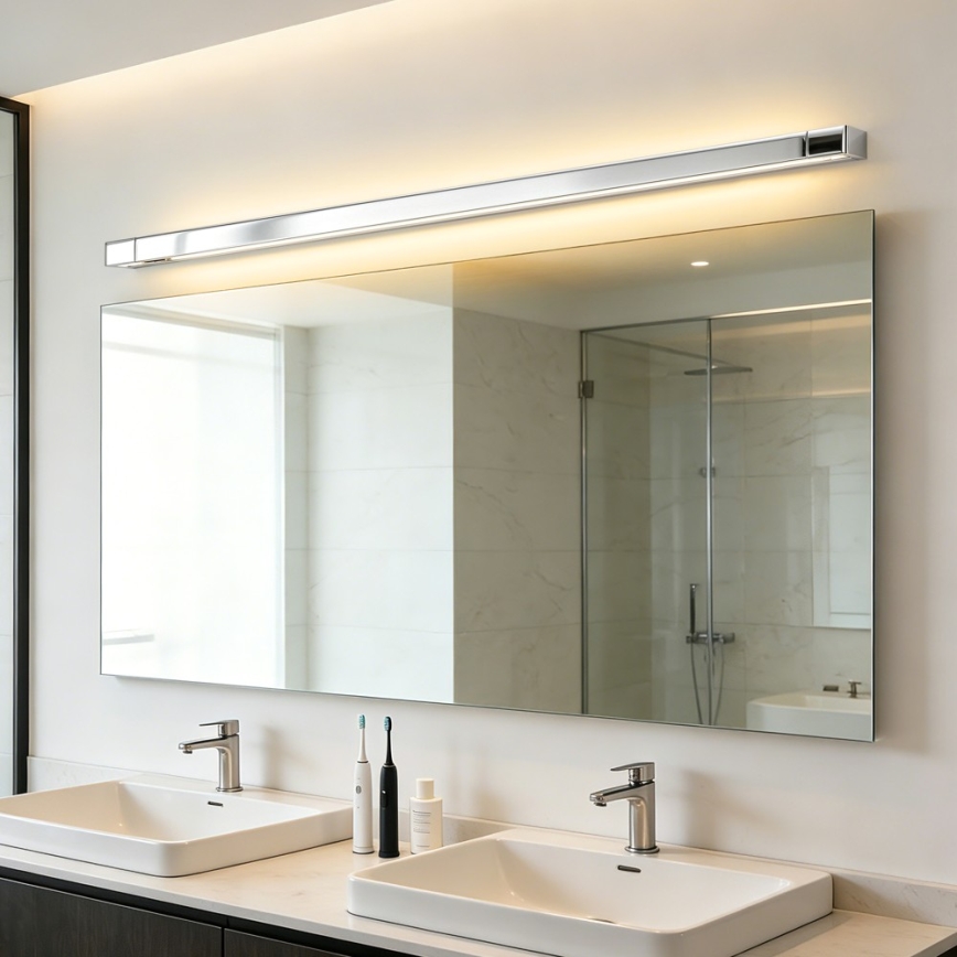 Brilagi - LED fürdőszobai tükörvilágítás AQUA LINE LED/36W/230V 120 cm IP44 fényes króm CRI 90