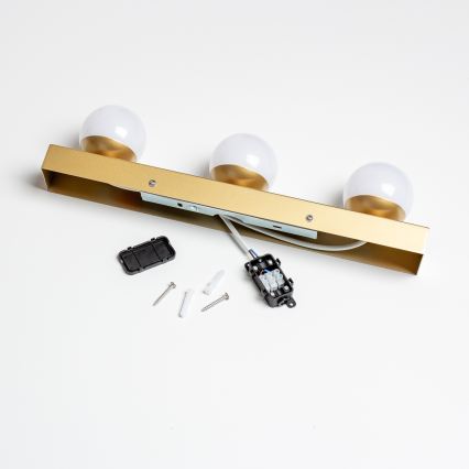 Brilagi - LED fürdőszobai tükörvilágítás HOLLYWOOD 3xLED/3W/230V 39 cm IP44 aranyszínű