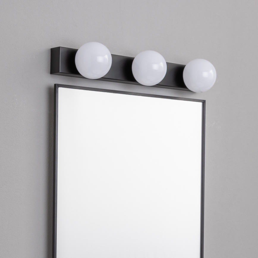 Brilagi - LED fürdőszobai tükörvilágítás HOLLYWOOD 3xLED/3W/230V 39 cm IP44 fekete
