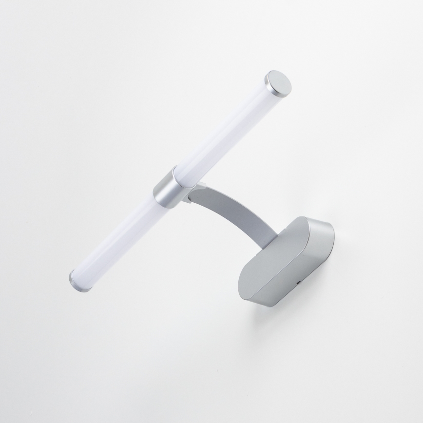 Brilagi - TUBEO 2 az 1-ben LED fürdőszobai tükörvilágítás, LED/6W/230V, 40 cm, IP44, ezüst