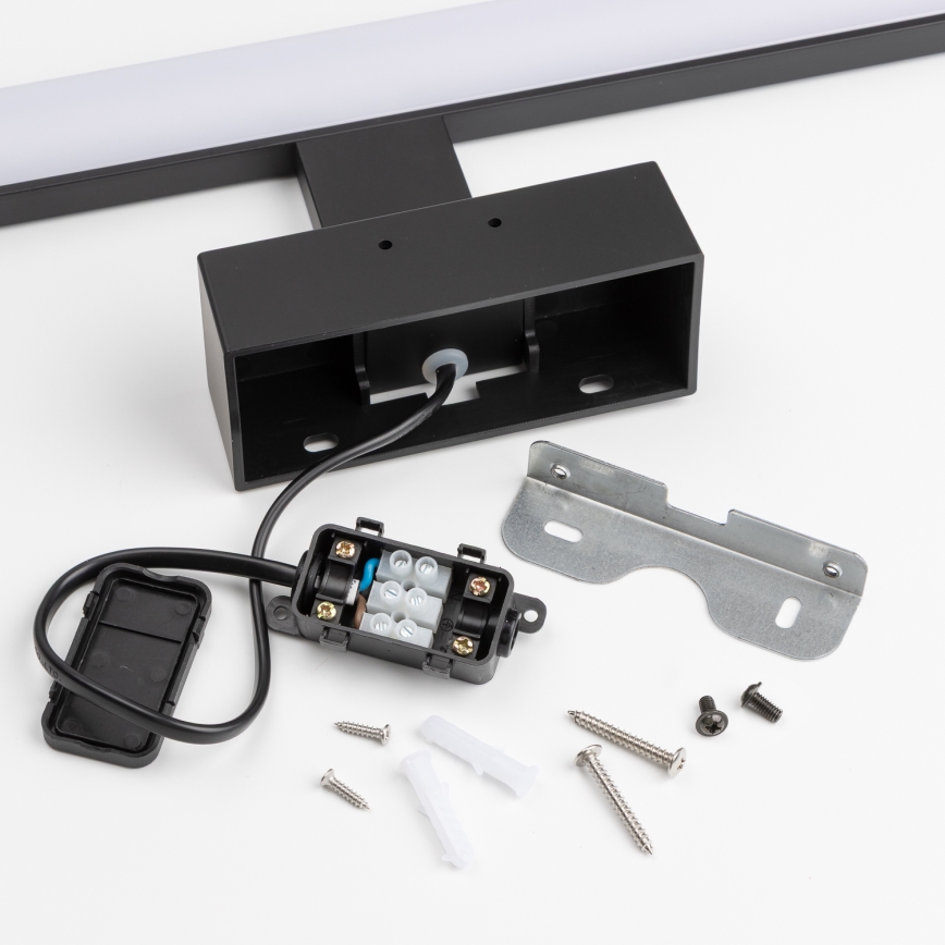 Brilagi - LED fürdőszobai tükörvilágítás 3 az 1-ben VESTRA LED/12W/230V 60 cm IP44 fekete