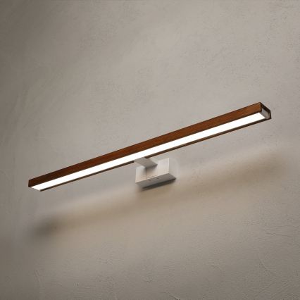Brilagi - LED fürdőszobai tükörvilágítás WOODY MIRROR 3 az 1-ben LED/15W/230V 80 cm IP44 fehér/tölgy-cseresznye