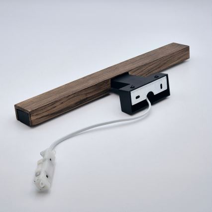 Brilagi - LED fürdőszobai tükörvilágítás WOODY MIRROR LED/8W/230V 40 cm IP44 tölgy dió/fekete