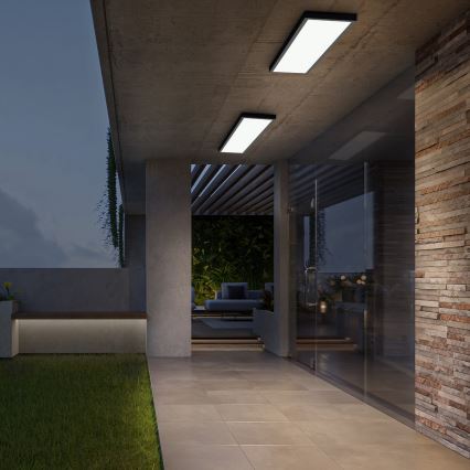 Brilagi - LED fürdőszobai mennyezeti lámpatest FRAME LED/50W/230V 120x30 cm 3000/4000/6000K IP44 fekete