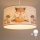Brilagi - LED gyerek csillár zsinóron BOBO 1xE27/10W/230V átm. 35 cm fehér/állatmintás