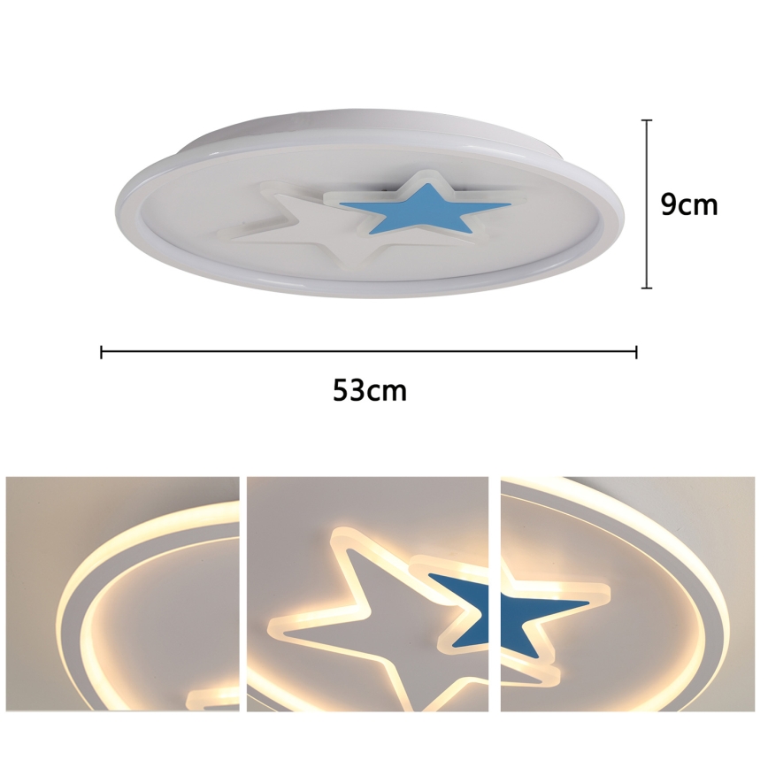Brilagi - LED gyerek mennyezeti lámpa STARS LED/35W/230V átmérő 53 cm
