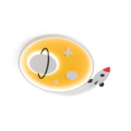 Brilagi - LED gyerekszobai mennyezeti lámpa STARSHIP LED/64W/230V 3000/4500/6000K sárga