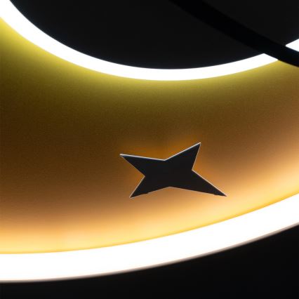 Brilagi - LED gyerekszobai mennyezeti lámpa STARSHIP LED/64W/230V 3000/4500/6000K sárga