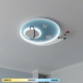 Brilagi -LED Gyerekszobai mennyezeti lámpa STARSHIP LED/64W/230V 3000/4500K kék