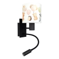 Brilagi - LED gyermek flexibilis fali lámpa BOBO 1xE27/25W/230V + LED/3W fekete/fehér/állatmintás