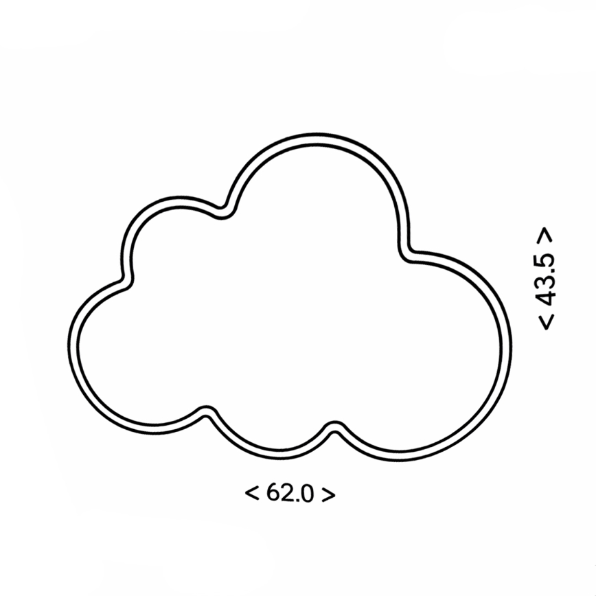 Brilagi - LED gyermek mennyezeti lámpa CLOUD LED/54W/230V fehér