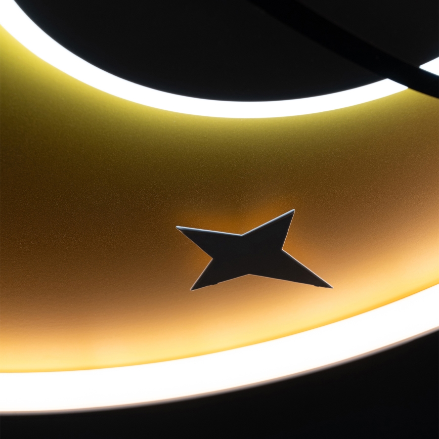 Brilagi - LED gyermek mennyezeti lámpa STARSHIP, 64W, 230V, 3000/4500K, sárga