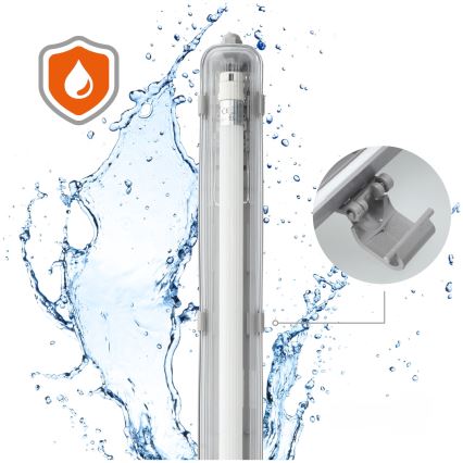 Brilagi - LED ipari fénycsöves világítás OPTIMA T8 1xG13/18W/230V 4000K IP65 128 cm