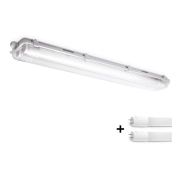 Brilagi - LED ipari, porálló fénycsöves világítótest OPTIMA T8 2xG13/9W/230V 4000K IP65 67,5 cm