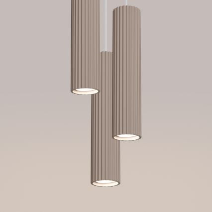 Brilagi - LED kábelcsillár CRESTO 3xGU10/10W/230V taupe