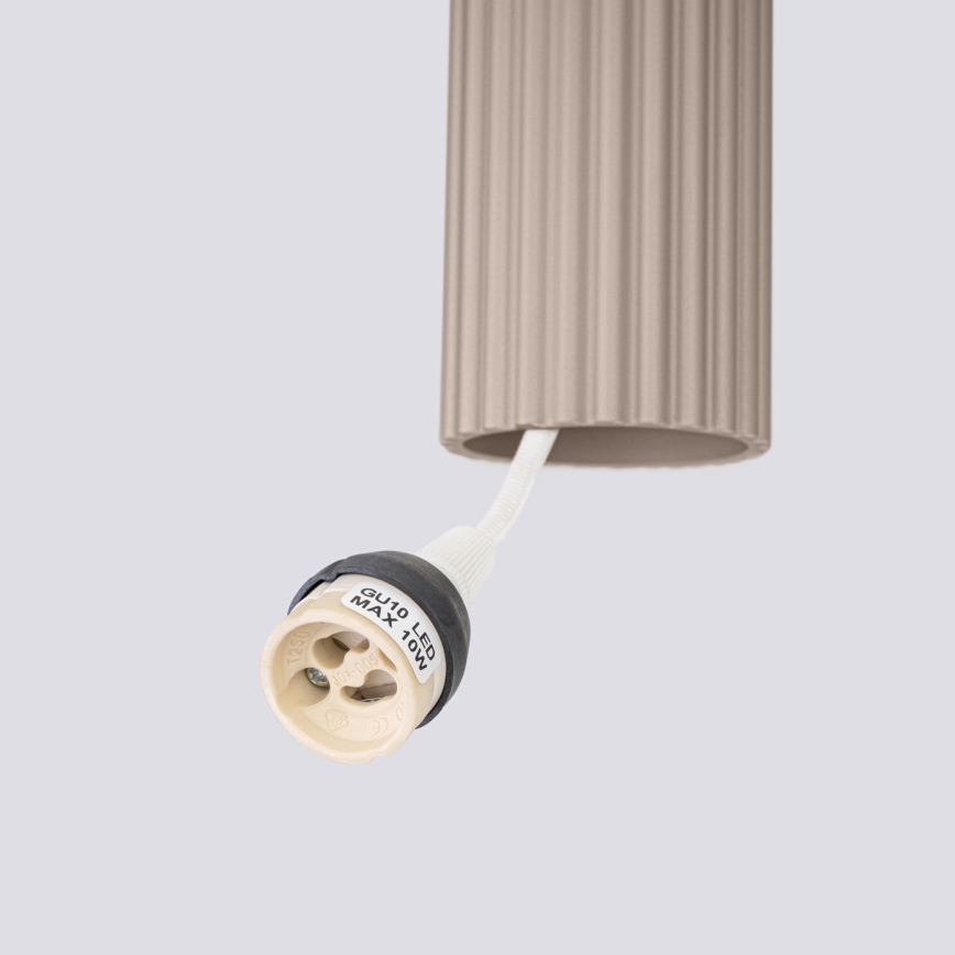 Brilagi - LED kábelcsillár CRESTO 3xGU10/10W/230V taupe