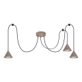BRILAGI - LED Kábelen függesztett csillár CONE TRIPLE SPIDER 3xGX53/15W/230V bézs