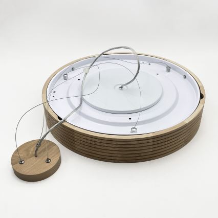 Brilagi - LED kábeles csillár CARVALHO MODERN 3xE27/60W/230V tölgy átm. 47,5 cm
