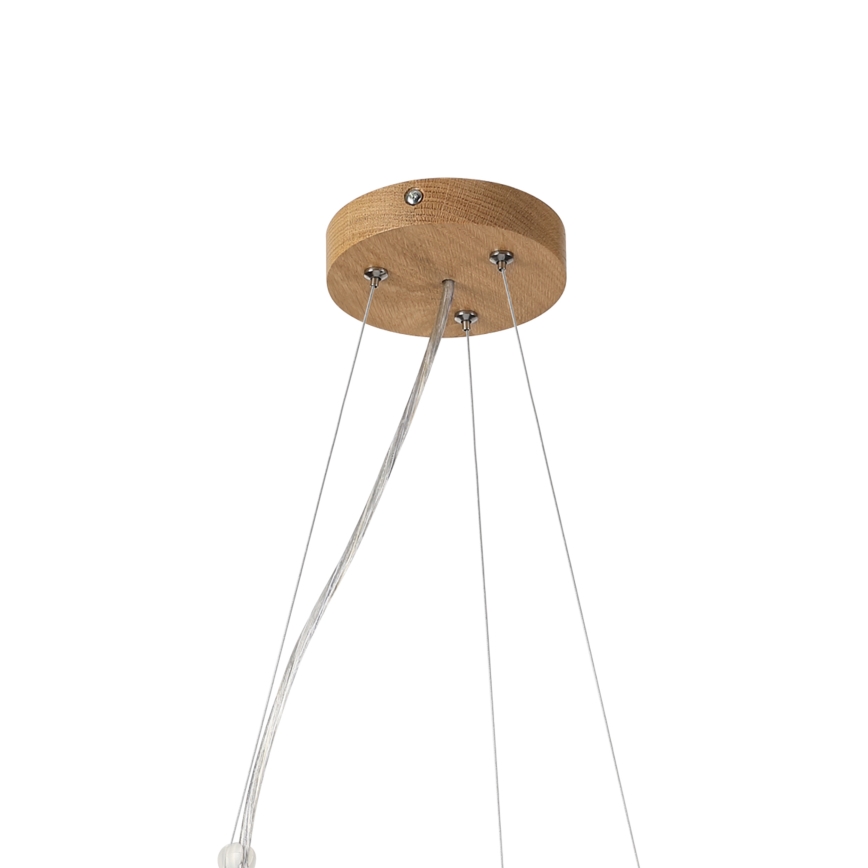 Brilagi - LED kábeles csillár CARVALHO MODERN 3xE27/60W/230V tölgy átm. 47,5 cm