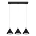 BRILAGI - LED Kábeles csillár CONE TRIPLE 3xGX53/15W/230V fekete