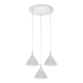 BRILAGI - LED Kábeles csillár CONE TRIPLE ROUND 3xGX53/15W/230V fehér