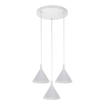 BRILAGI - LED Kábeles csillár CONE TRIPLE ROUND 3xGX53/15W/230V fehér