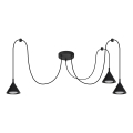 BRILAGI - LED Kábeles csillár CONE TRIPLE SPIDER 3xGX53/15W/230V fekete