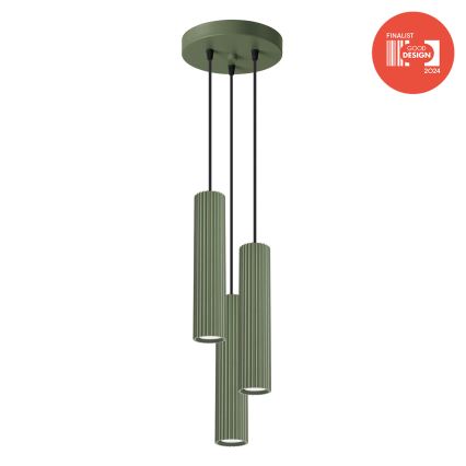 Brilagi - LED kábeles csillár CRESTO 3xGU10/10W/230V zöld