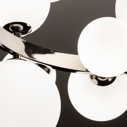 Brilagi - LED kábeles csillár MILLA 15xG9/3W/230V fekete króm/fehér