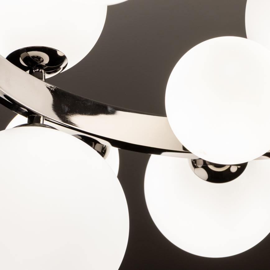 Brilagi - LED kábeles csillár MILLA 15xG9/3W/230V fekete króm/fehér