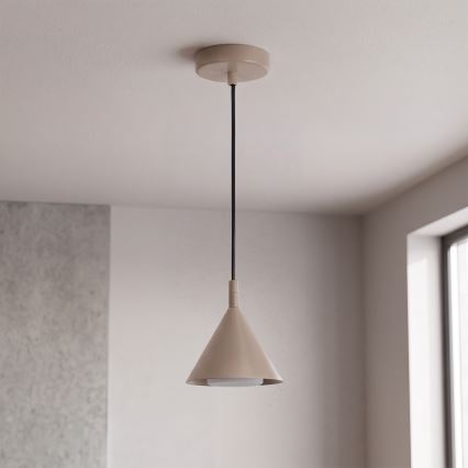 BRILAGI - LED Kábeles függeszték CONE SINGLE 1xGX53/15W/230V bézs