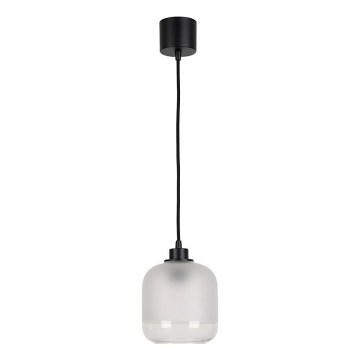 Brilagi - LED kábeles függeszték RETRO GLASS 1xE27/60W/230V Ø 14 cm fekete/fehér