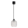 Brilagi - LED kábeles függeszték RETRO GLASS 1xE27/60W/230V Ø 14 cm fekete/fehér