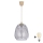 Brilagi - LED kábeles függeszték RETRO GLASS 1xE27/60W/230V Ø 26 cm bézs/füstszürke