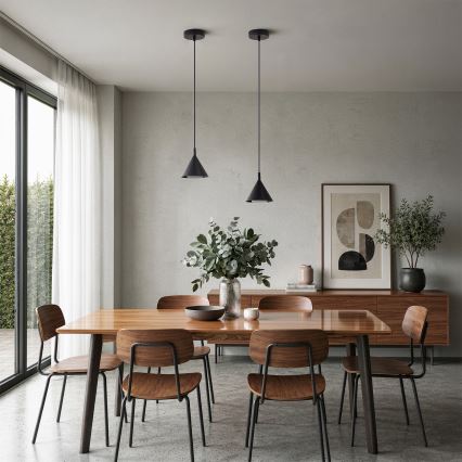 BRILAGI - LED Kábeles függőlámpa CONE SINGLE 1xGX53/15W/230V fekete
