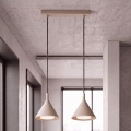 BRILAGI - LED Kábellel függesztett csillár CONE DOUBLE 2xGX53/15W/230V bézs