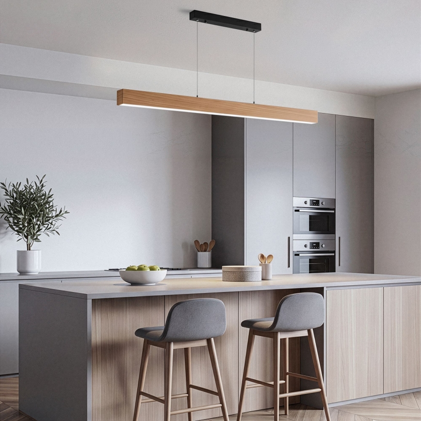 BRILAGI - LED kábelre szerelt csillár GARDALINE LED/90W/230V tölgy